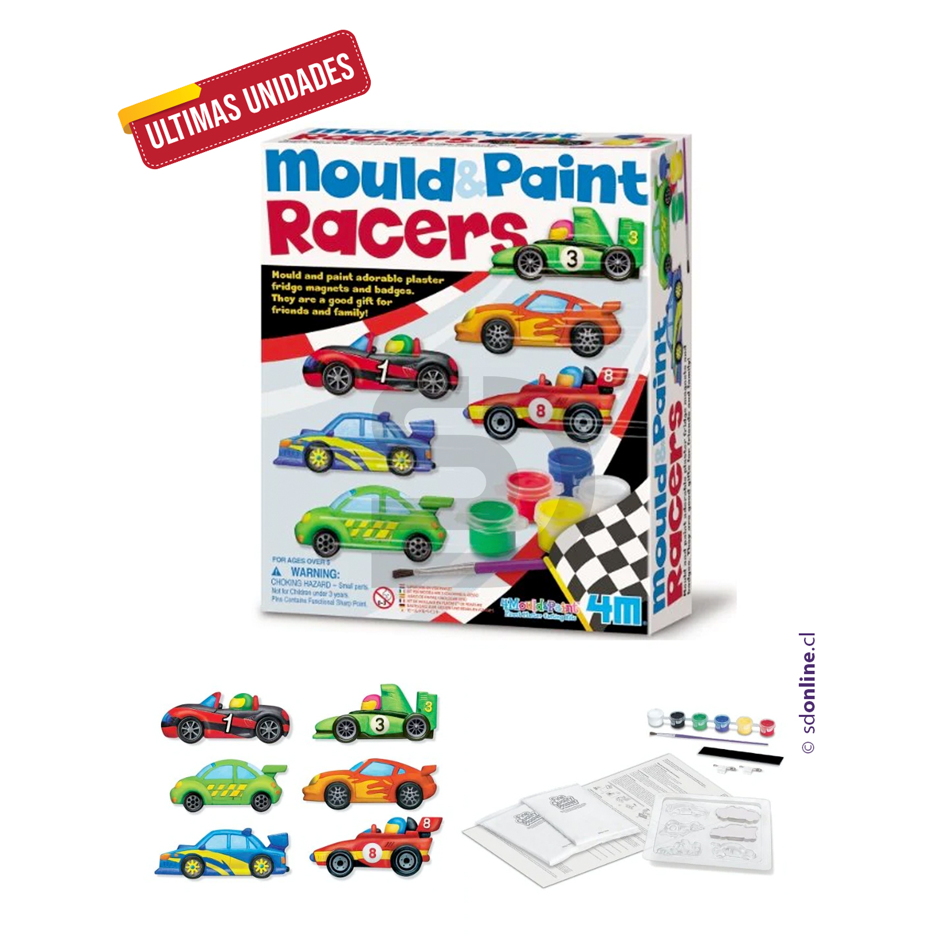 Moldea y pinta autos en yeso 1