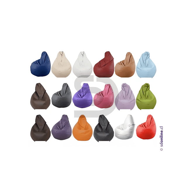 Pouff sillón pera diferentes colores