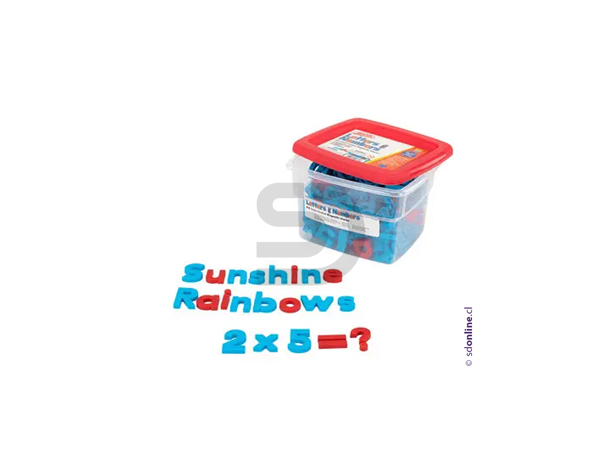 Letras magnéticas plásticas 214 pzas. 1