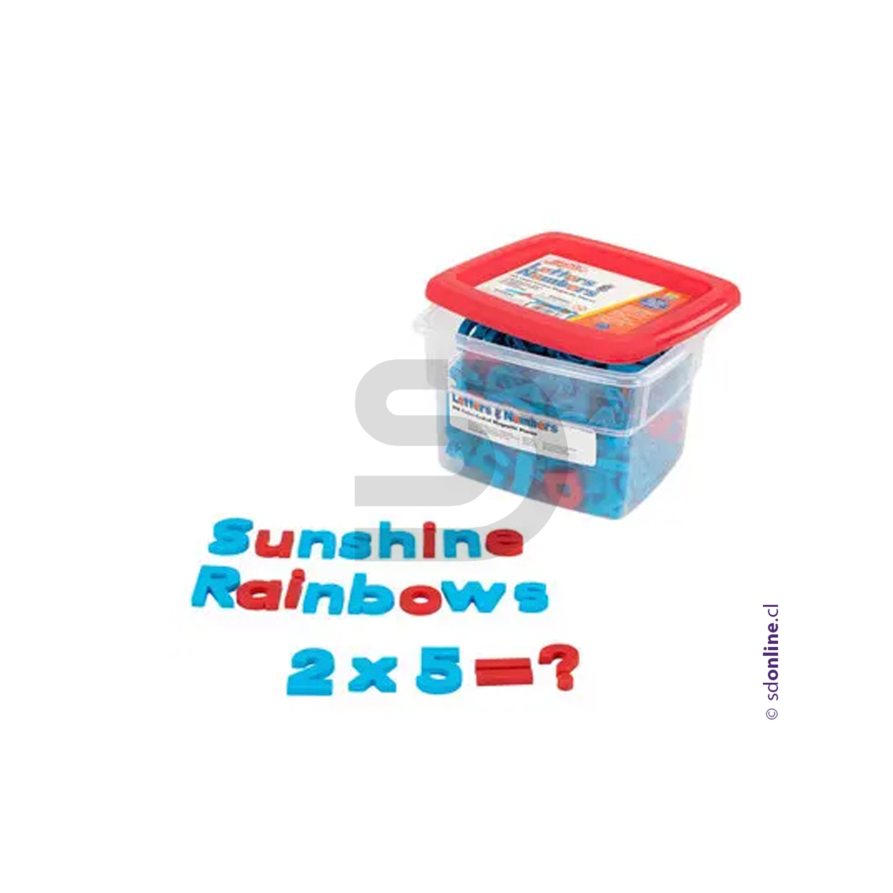 Letras magnéticas plásticas 214 pzas. 1