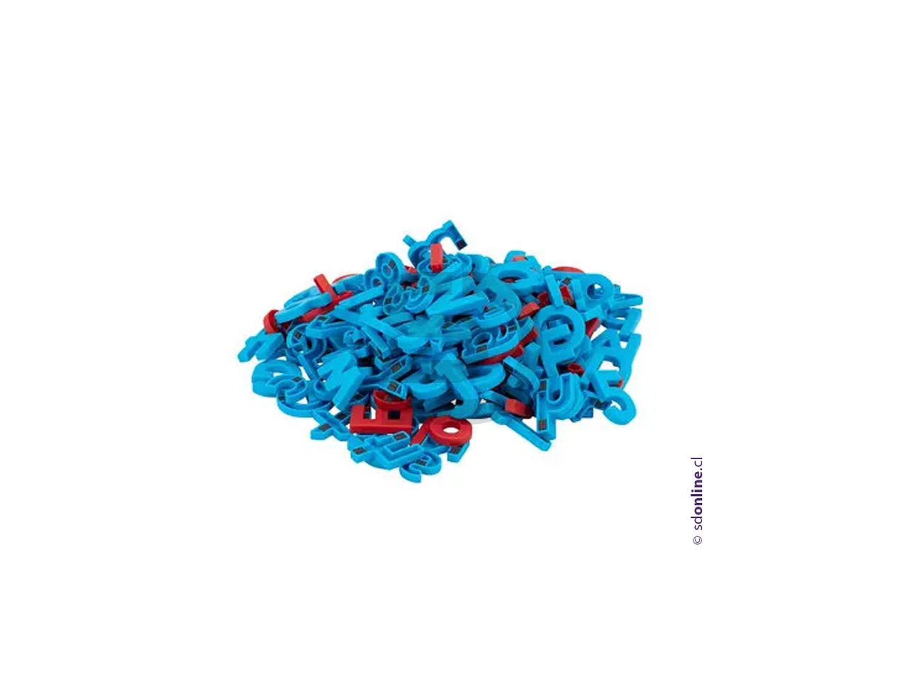 Letras magnéticas plásticas 214 pzas. 2