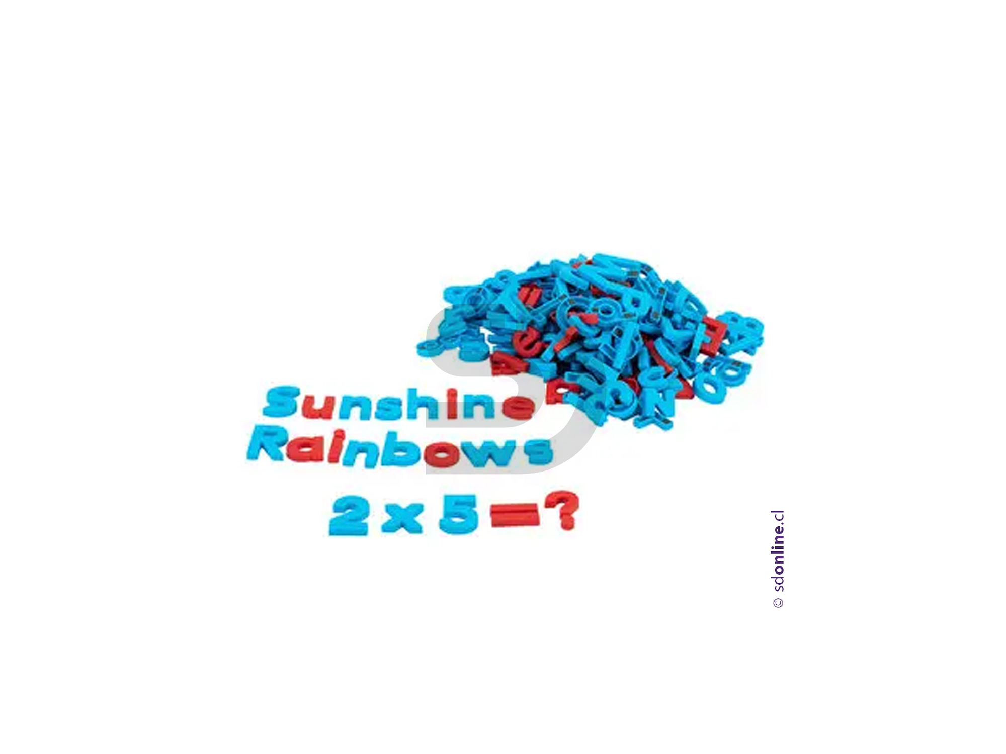 Letras magnéticas plásticas 214 pzas. 3