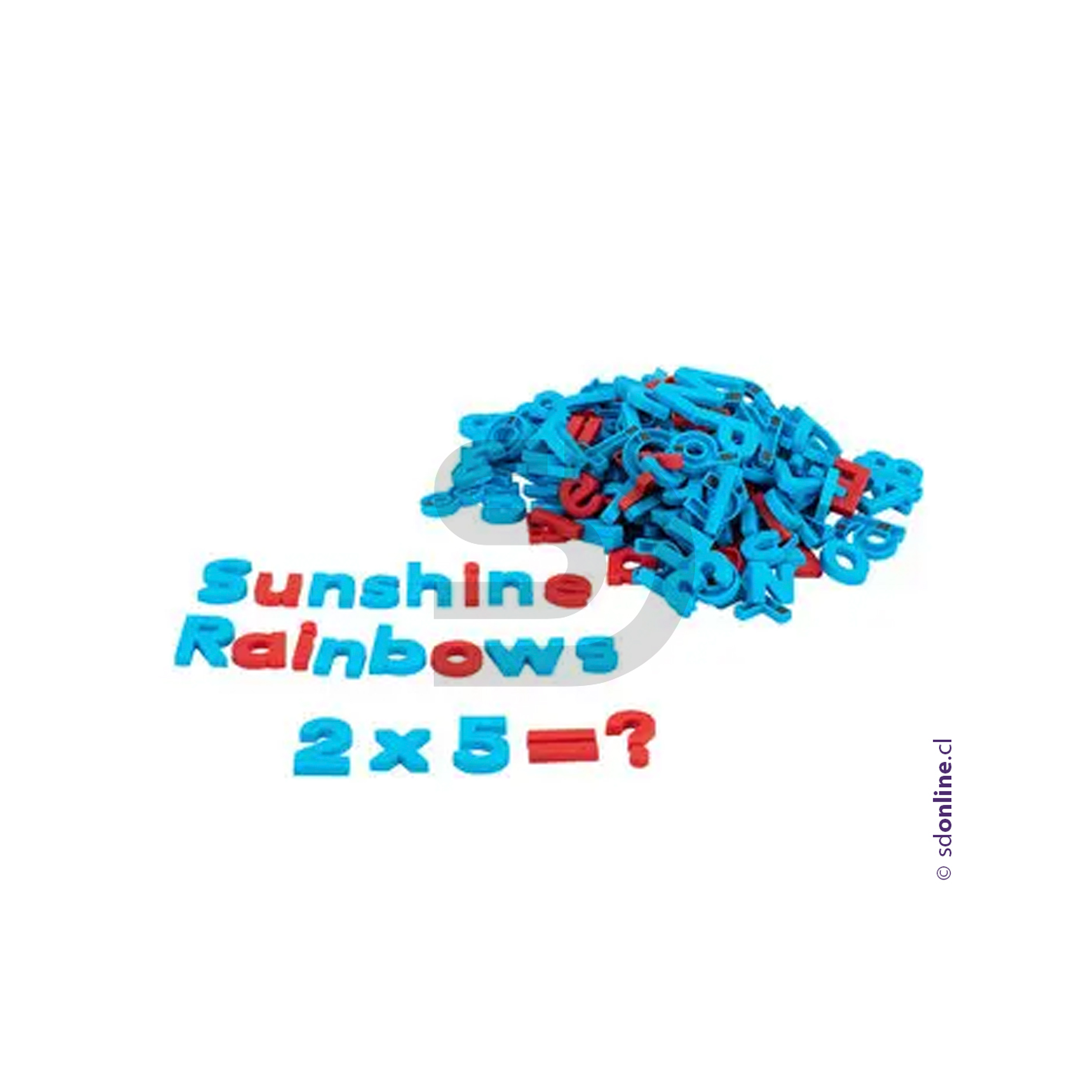 Letras magnéticas plásticas 214 pzas. 3