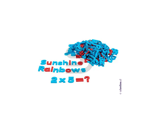 Letras magnéticas plásticas 214 pzas. 3