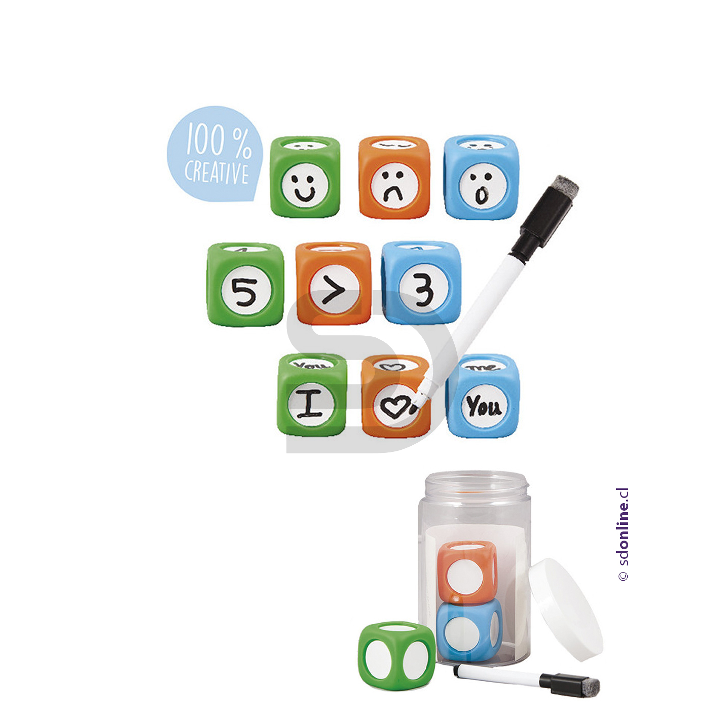 Kit dados escritura 3,5 cms 1