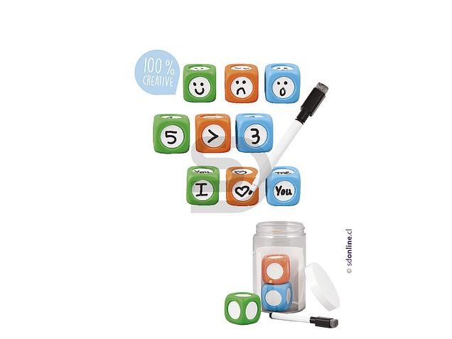 Kit dados escritura 3,5 cms 1