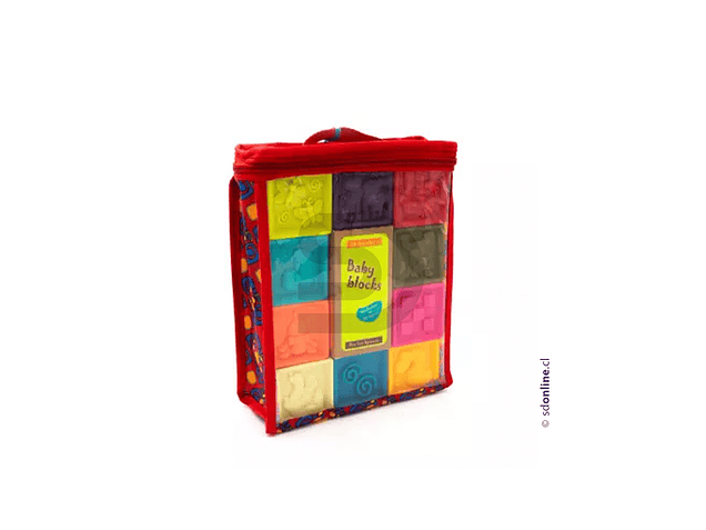 Maleta 10 cubos blandos colores y texturas. 5,5x5,5 cms 3