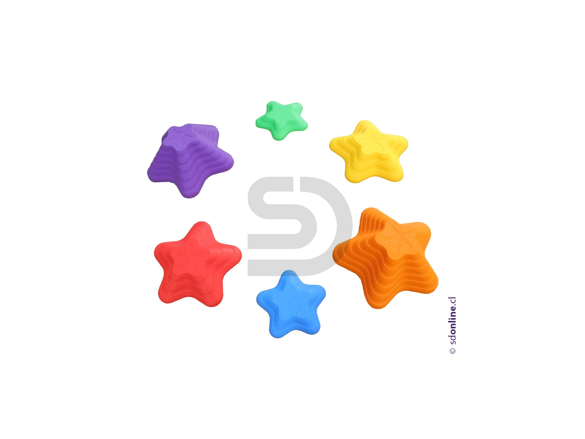 Piedras de equilibrio forma de estrella 6 pzas. 1