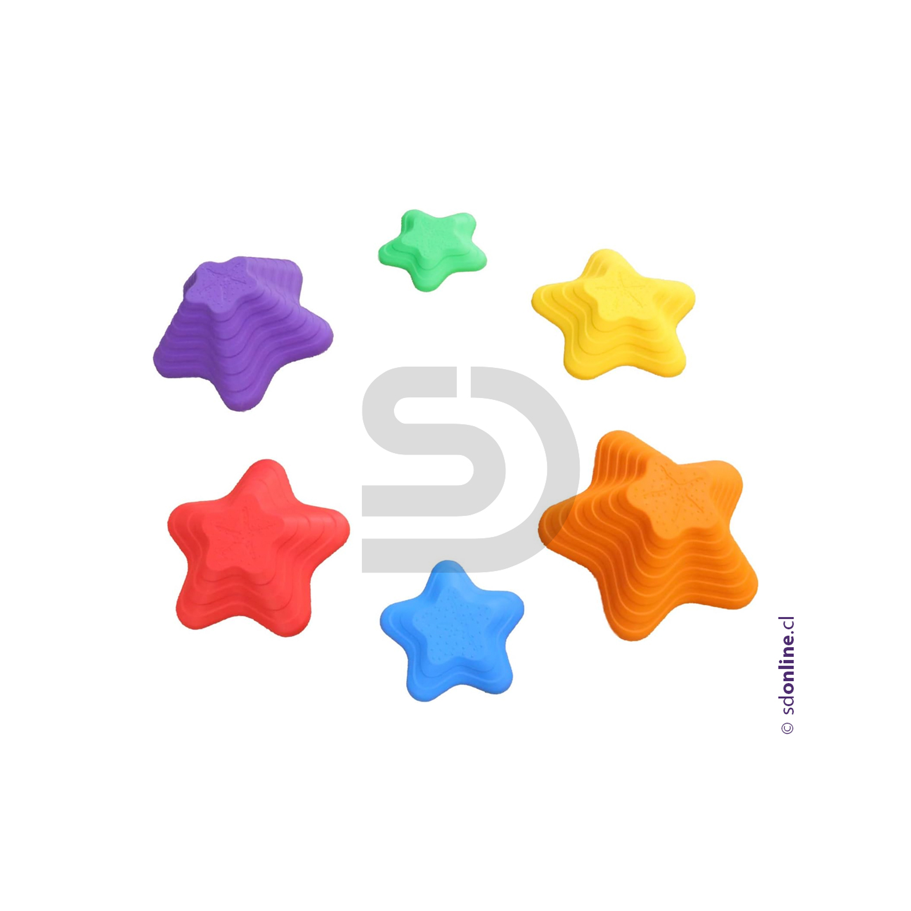 Piedras de equilibrio forma de estrella 6 pzas. 1