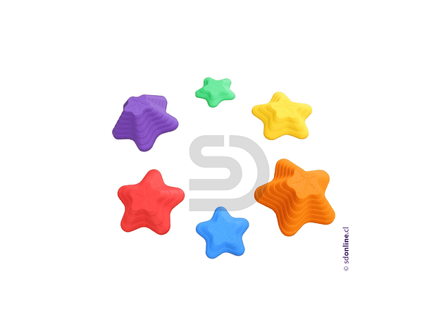 Piedras de equilibrio forma de estrella 6 pzas. 1