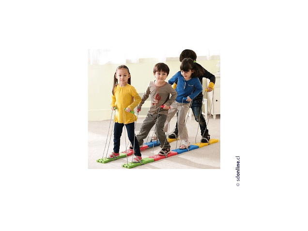 Zancos grupales 4 niños 1