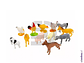 Set animales granja 12 pzas - Tamaño  13 x 10 cm. - Miniatura 3