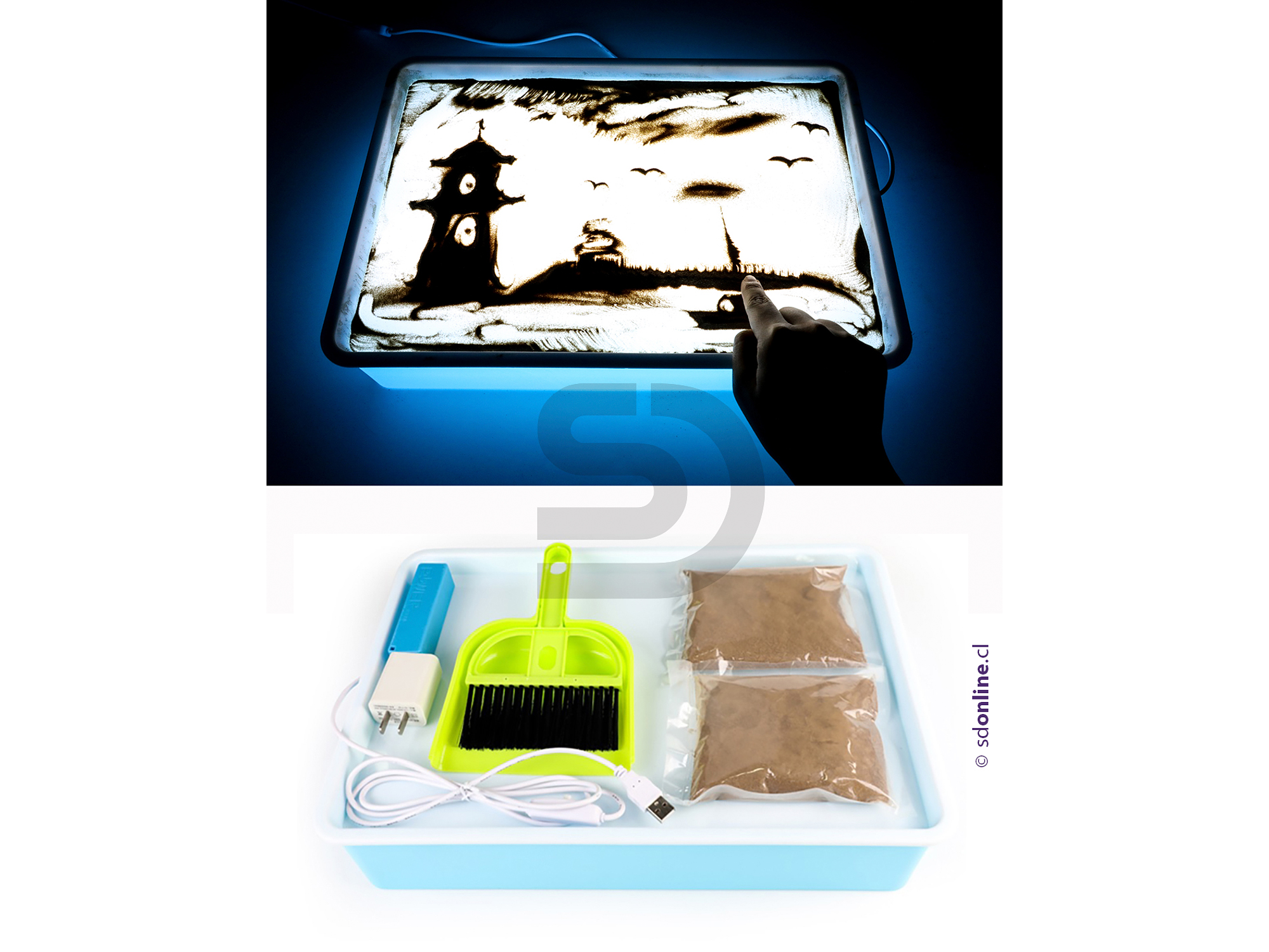 Bandeja de luz con accesorios 1