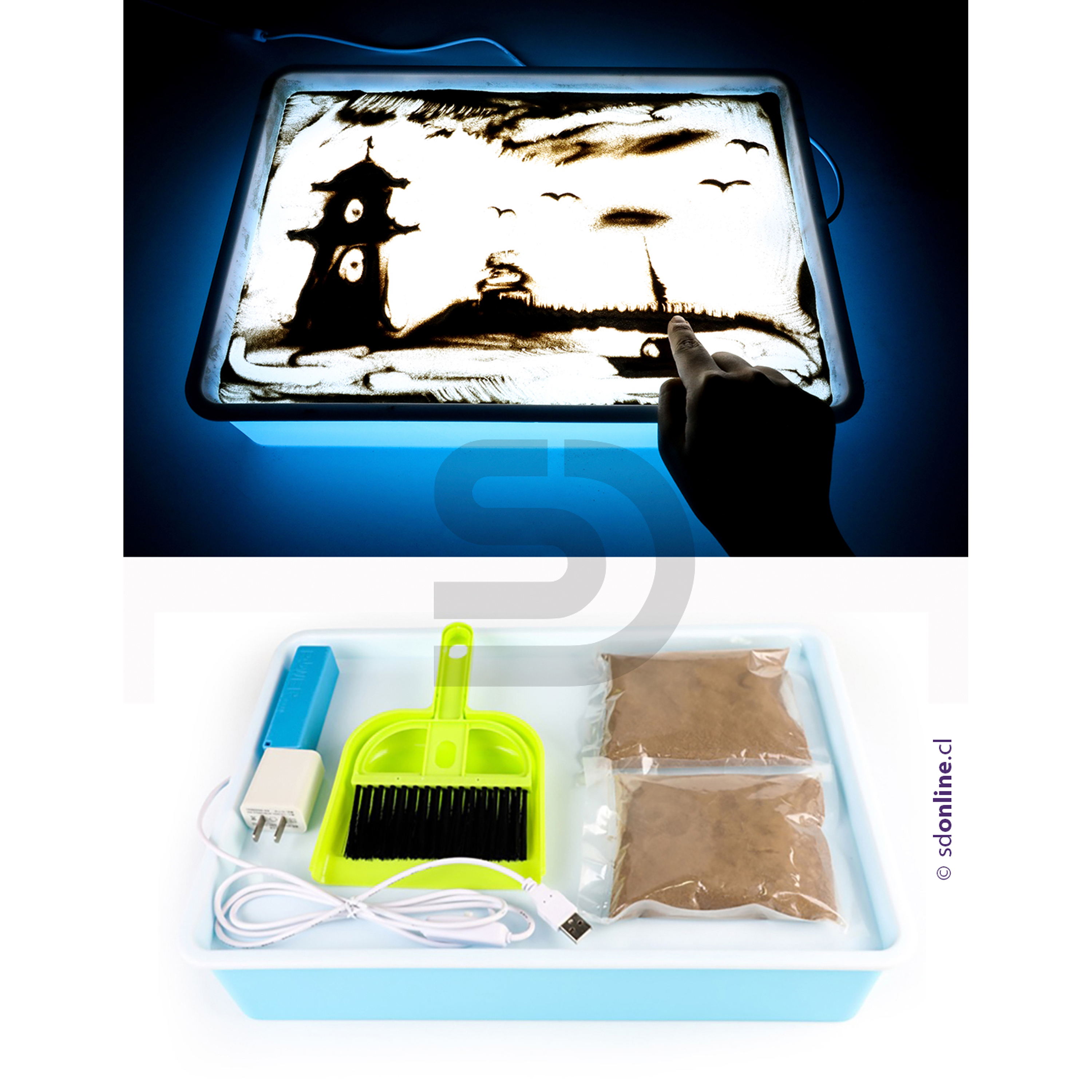 Bandeja de luz con accesorios 1