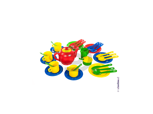 Juego de te 34 Pzas 1