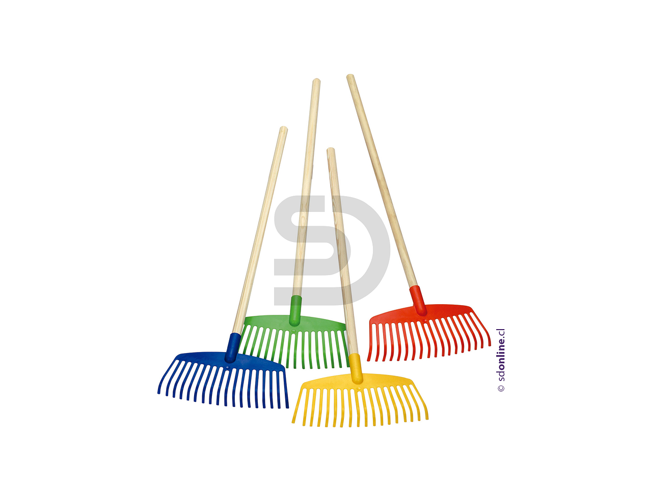 Set rastrillos color mango de madera 1