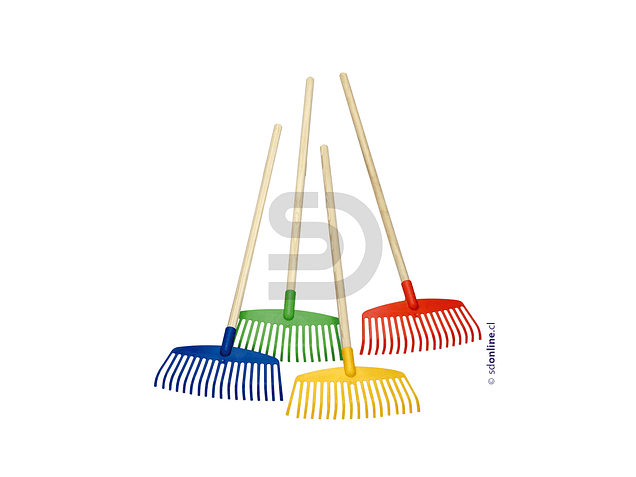 Set rastrillos color mango de madera 1