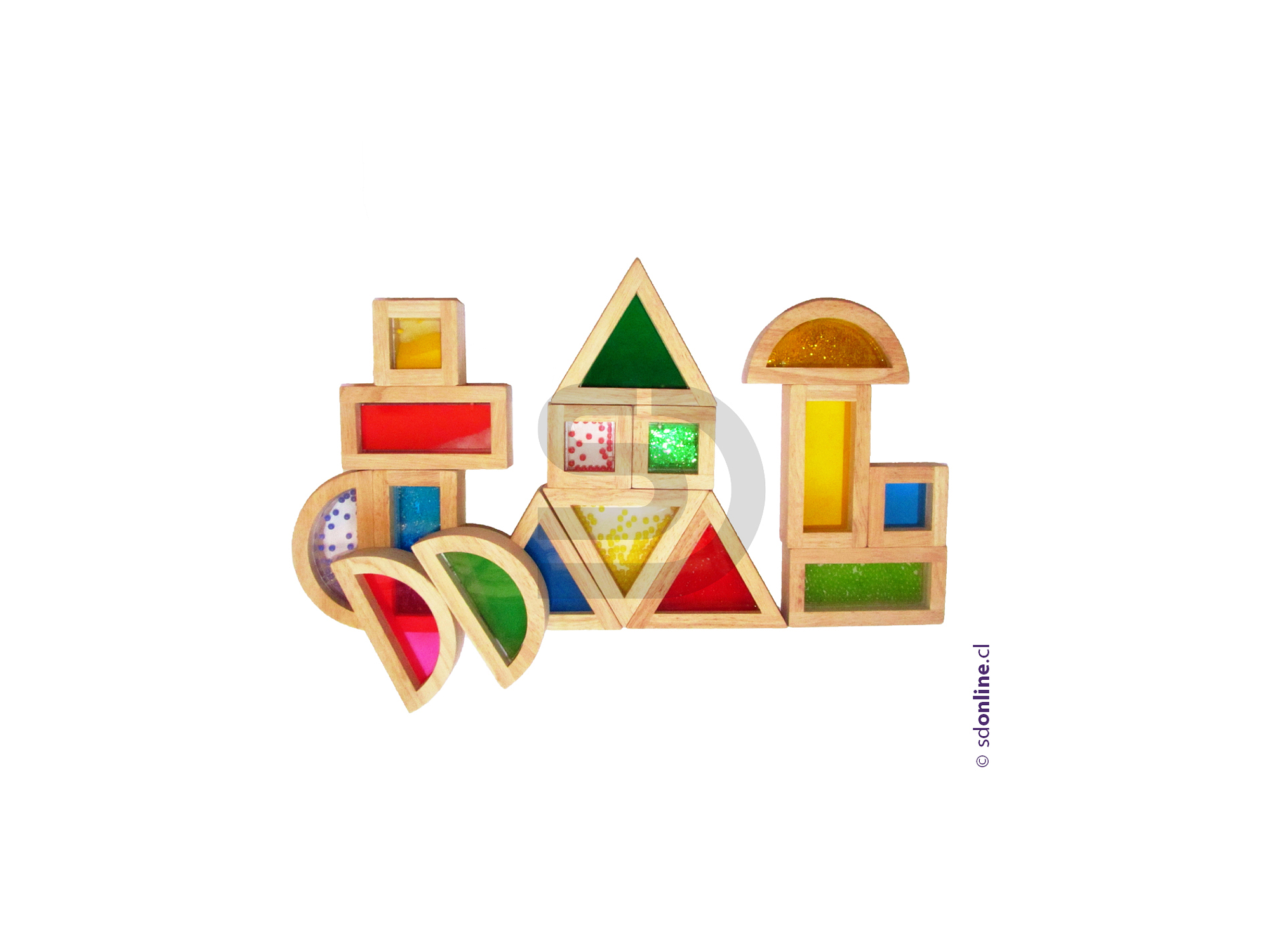 Bloques sensoriales de color 16 pzas 1