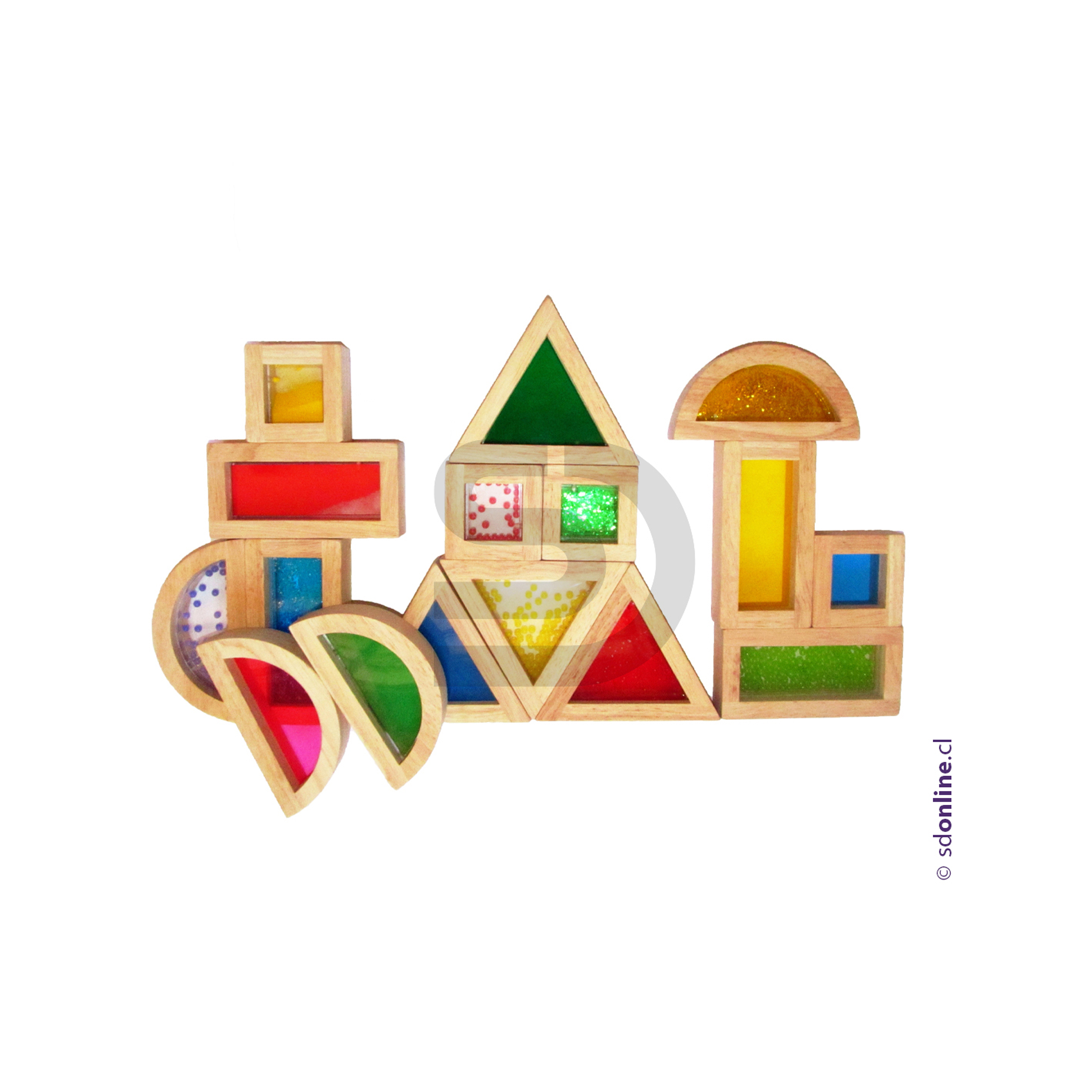 Bloques sensoriales de color 16 pzas 1