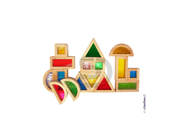 Bloques sensoriales de color 16 pzas 1