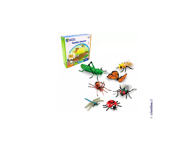 Set 7 insectos realistas jumbo  1
