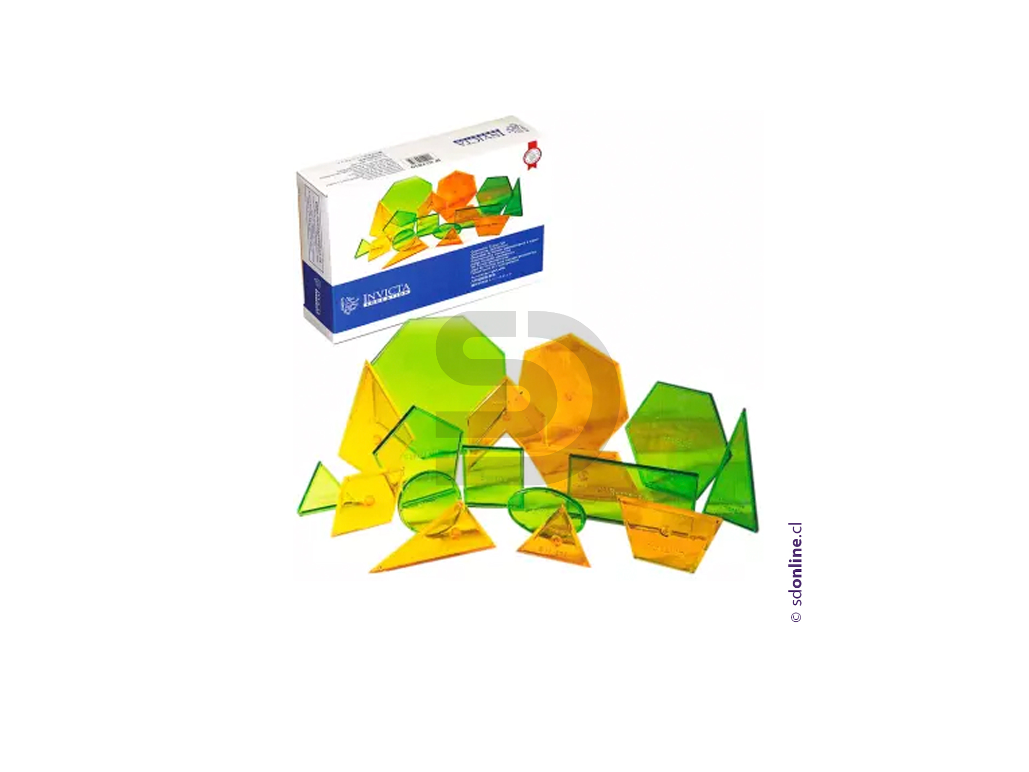 Figuras geométricas transparentes 14pzas. 1