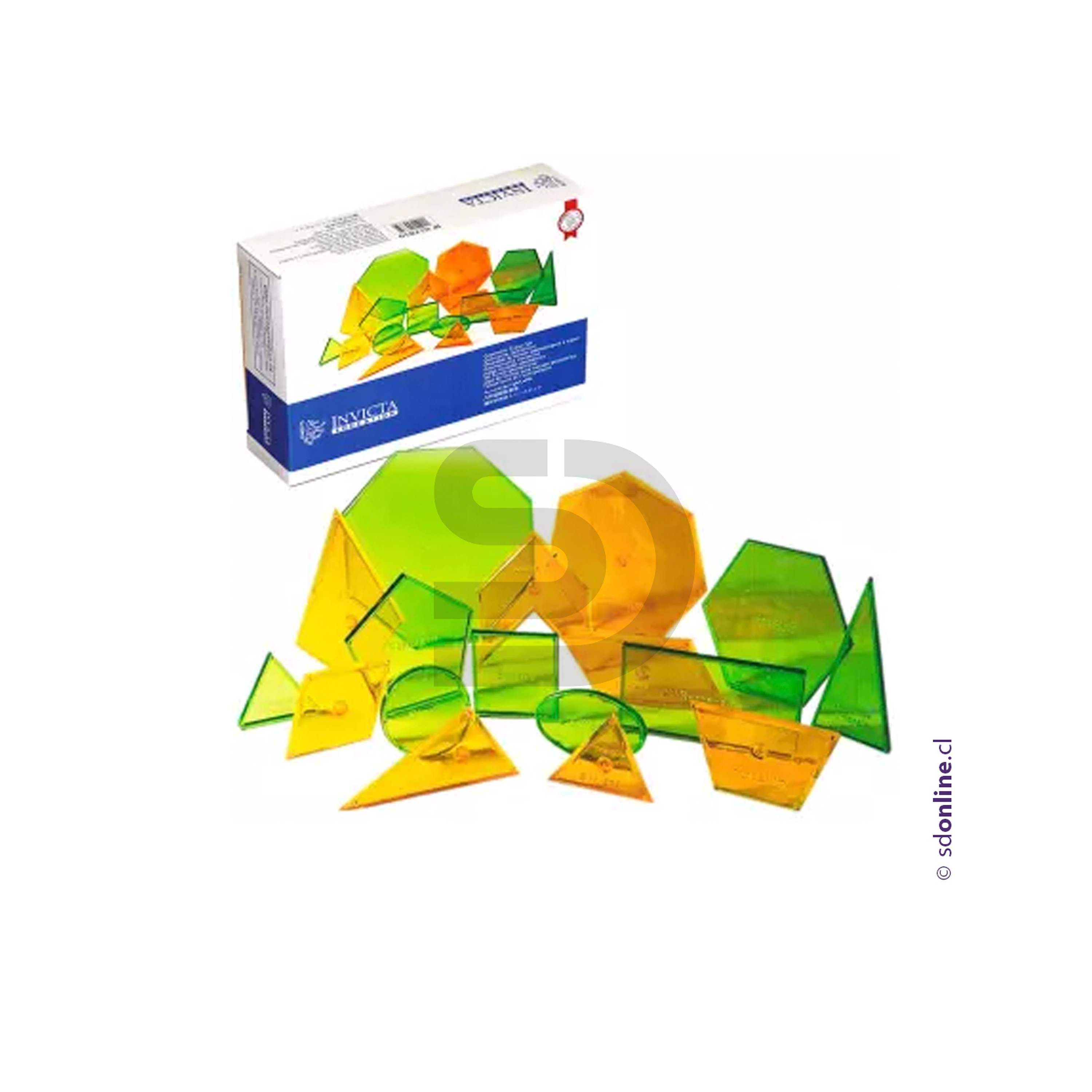 Figuras geométricas transparentes 14pzas. 1