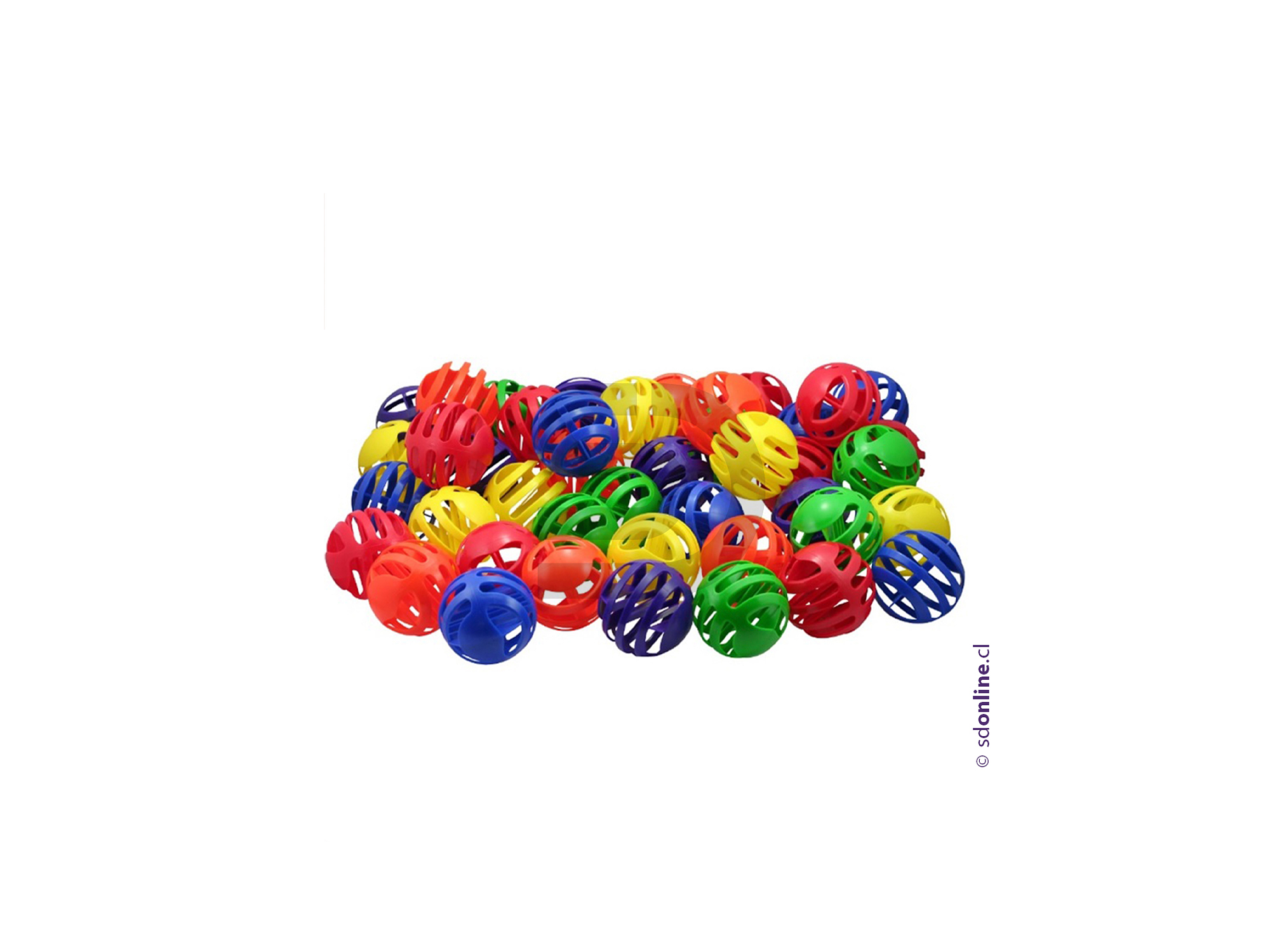Pelotas de colores encajes 24 unidades 1