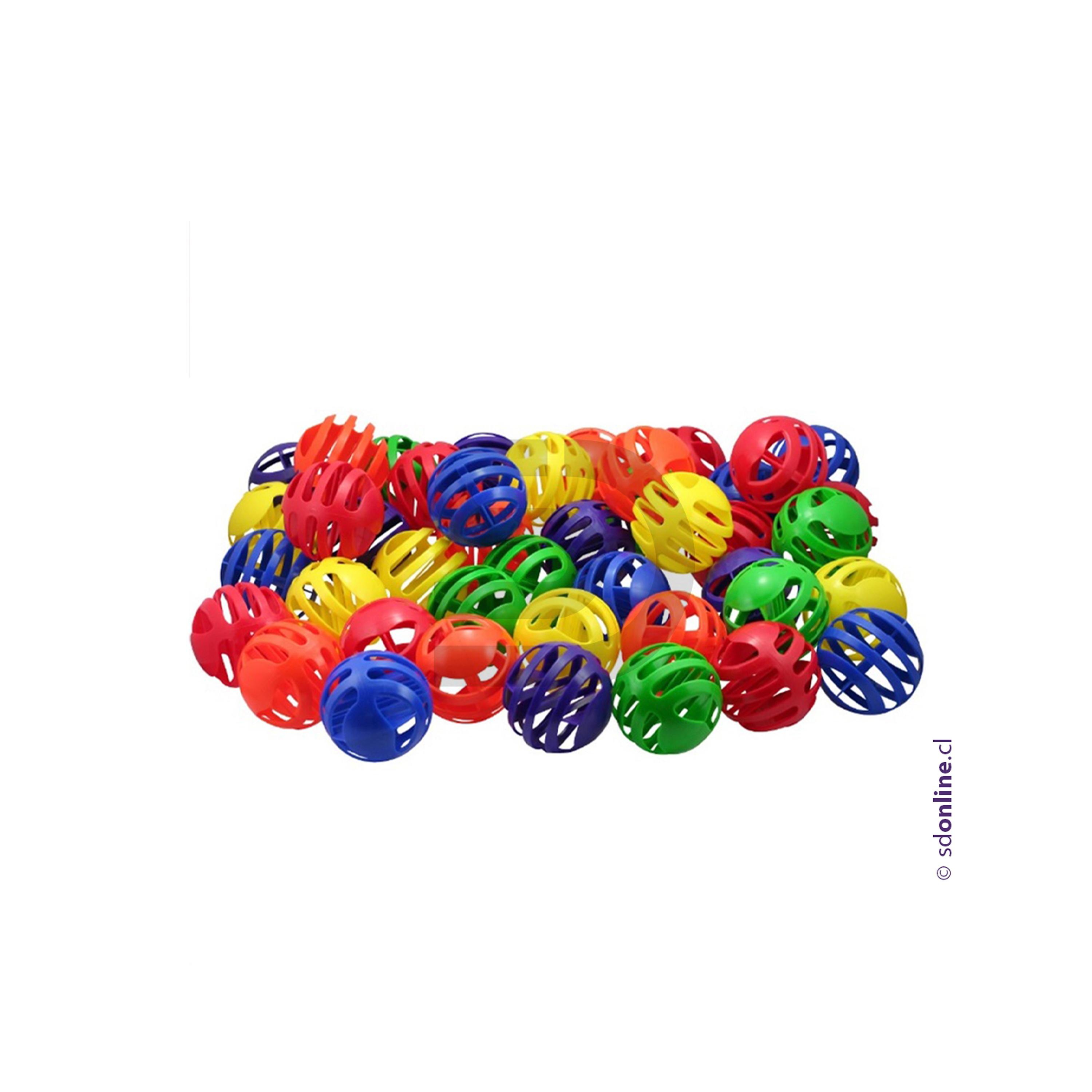 Pelotas de colores encajes 24 unidades 1
