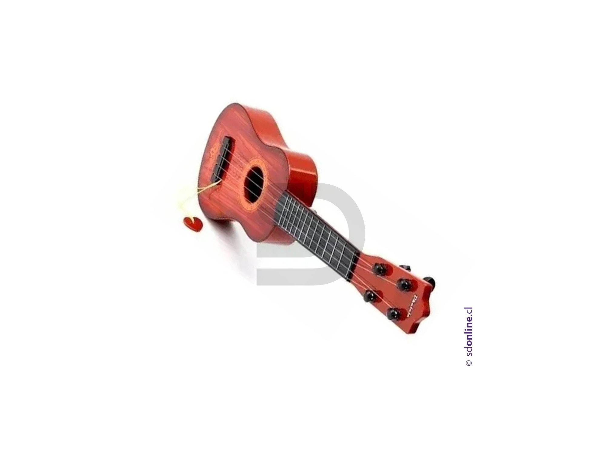 Guitarra infantil de madera colores y diseños 3