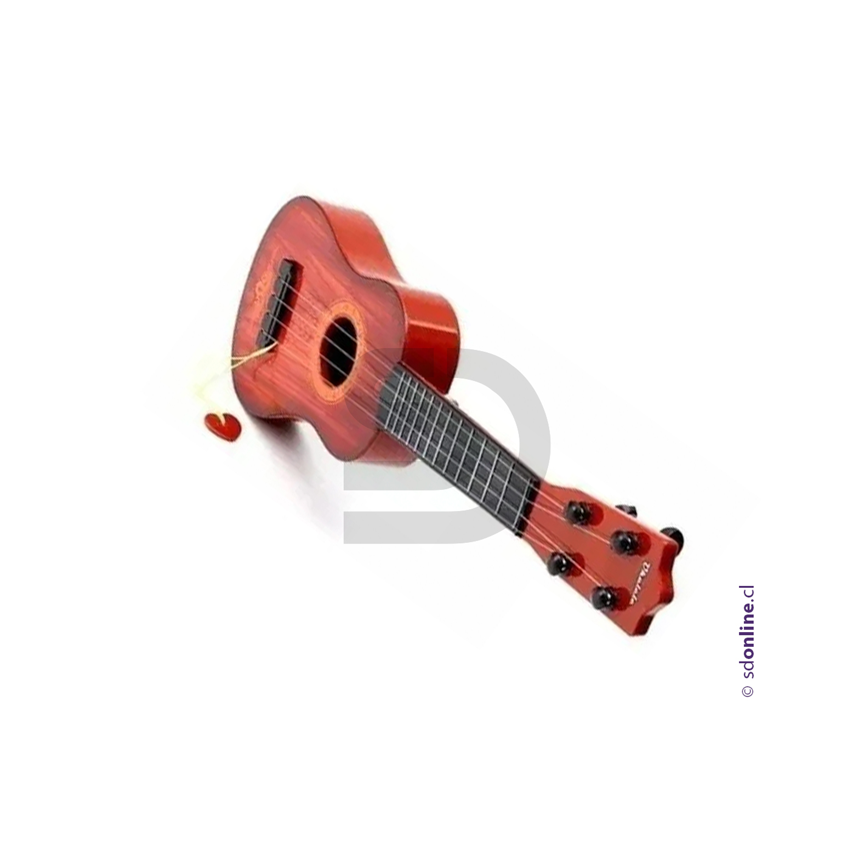 Guitarra infantil de madera colores y diseños 3