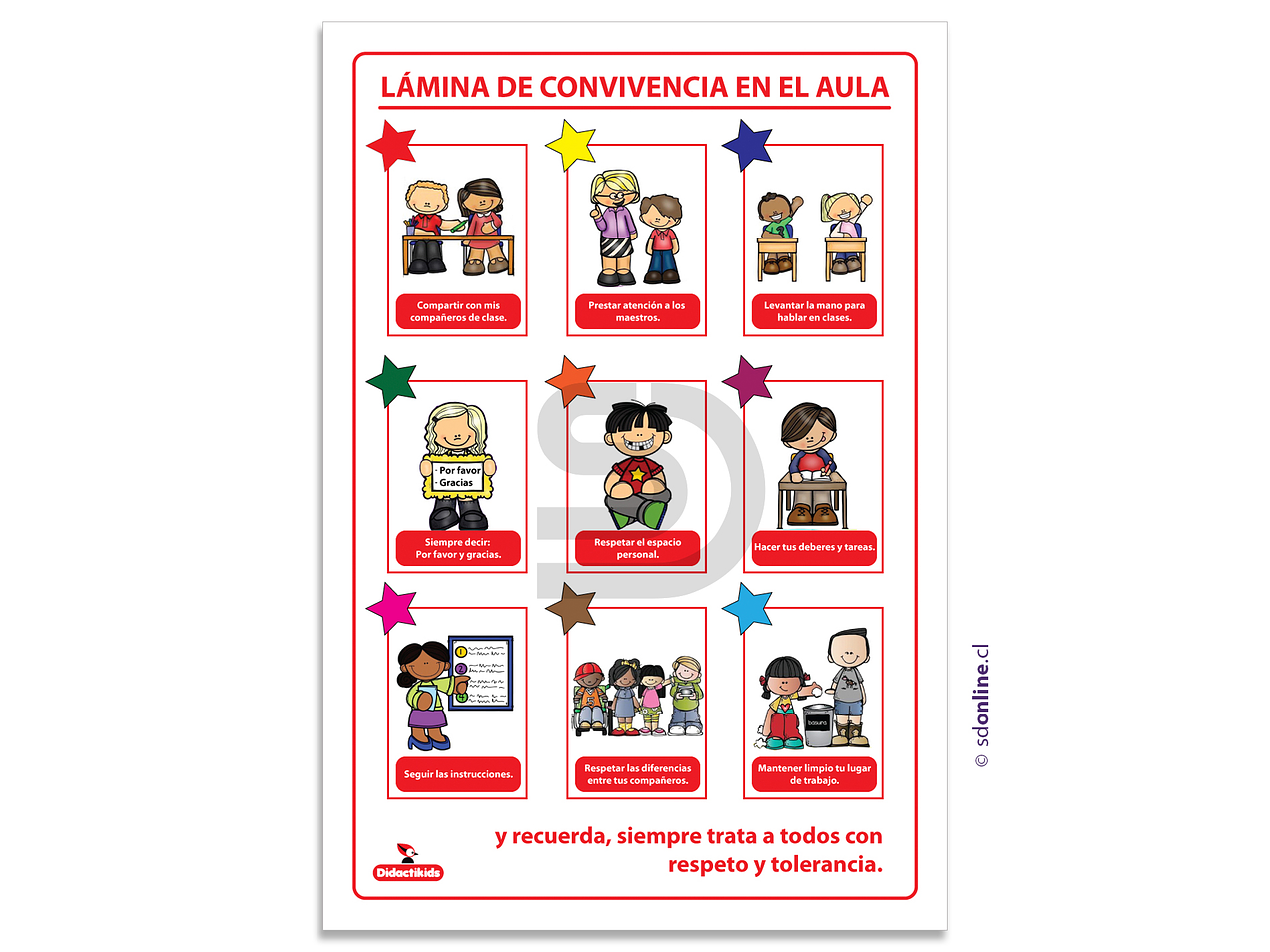 Lámina de conviviencia en el aula 1