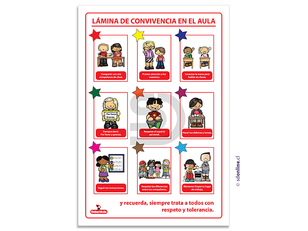 Lámina de conviviencia en el aula 1