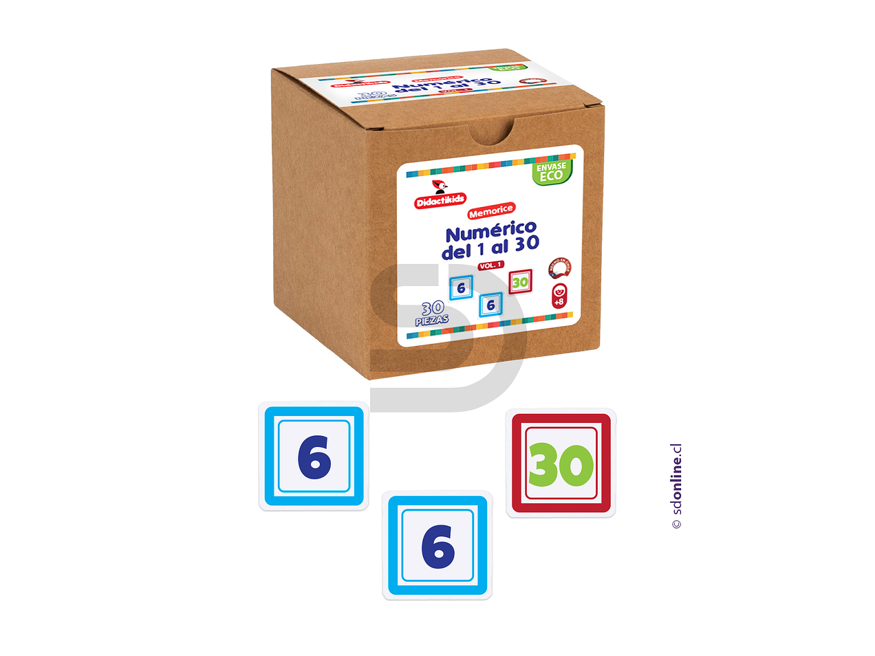 Memorice Numérico del 1 al 30 2