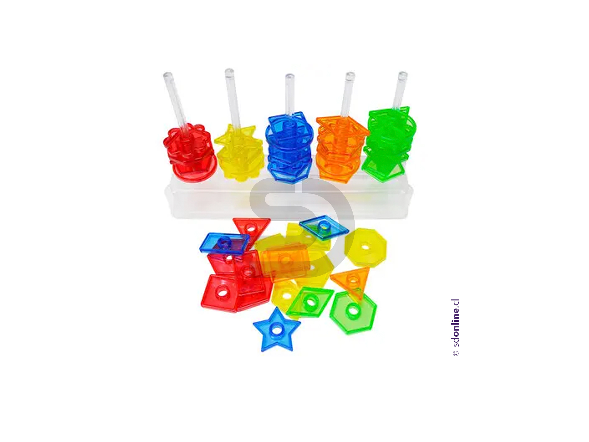 Abaco 5 columnas figuras geométricas traslúcidas 1