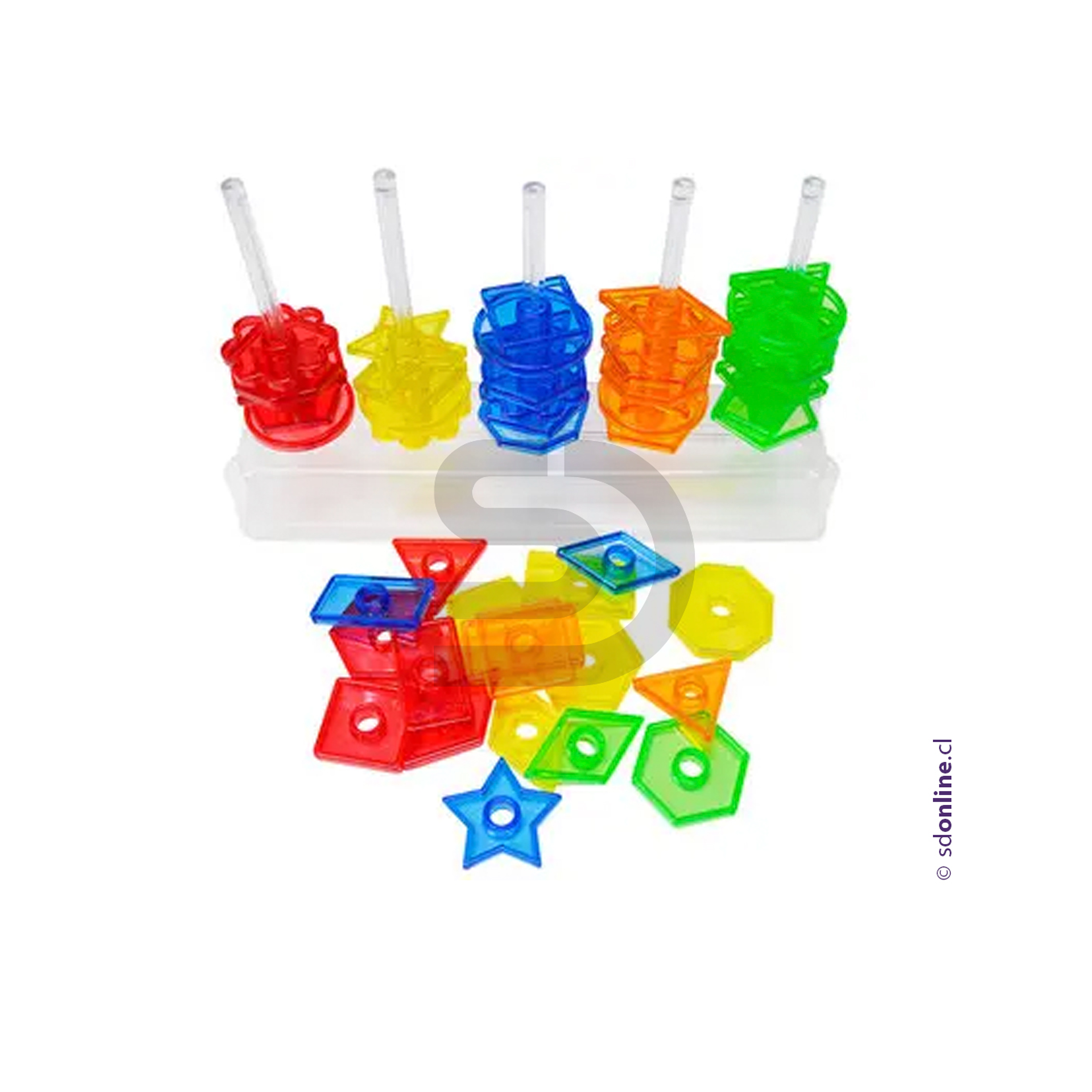 Abaco 5 columnas figuras geométricas traslúcidas 1