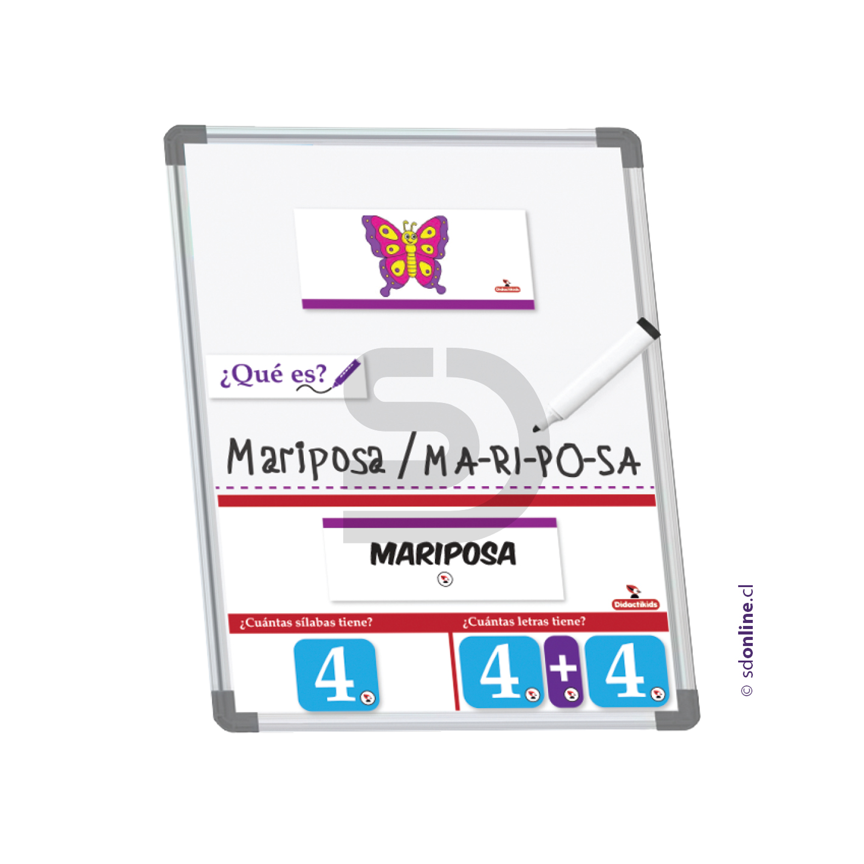 Palabras en trocitos magnético - Agrupando sílabas  1