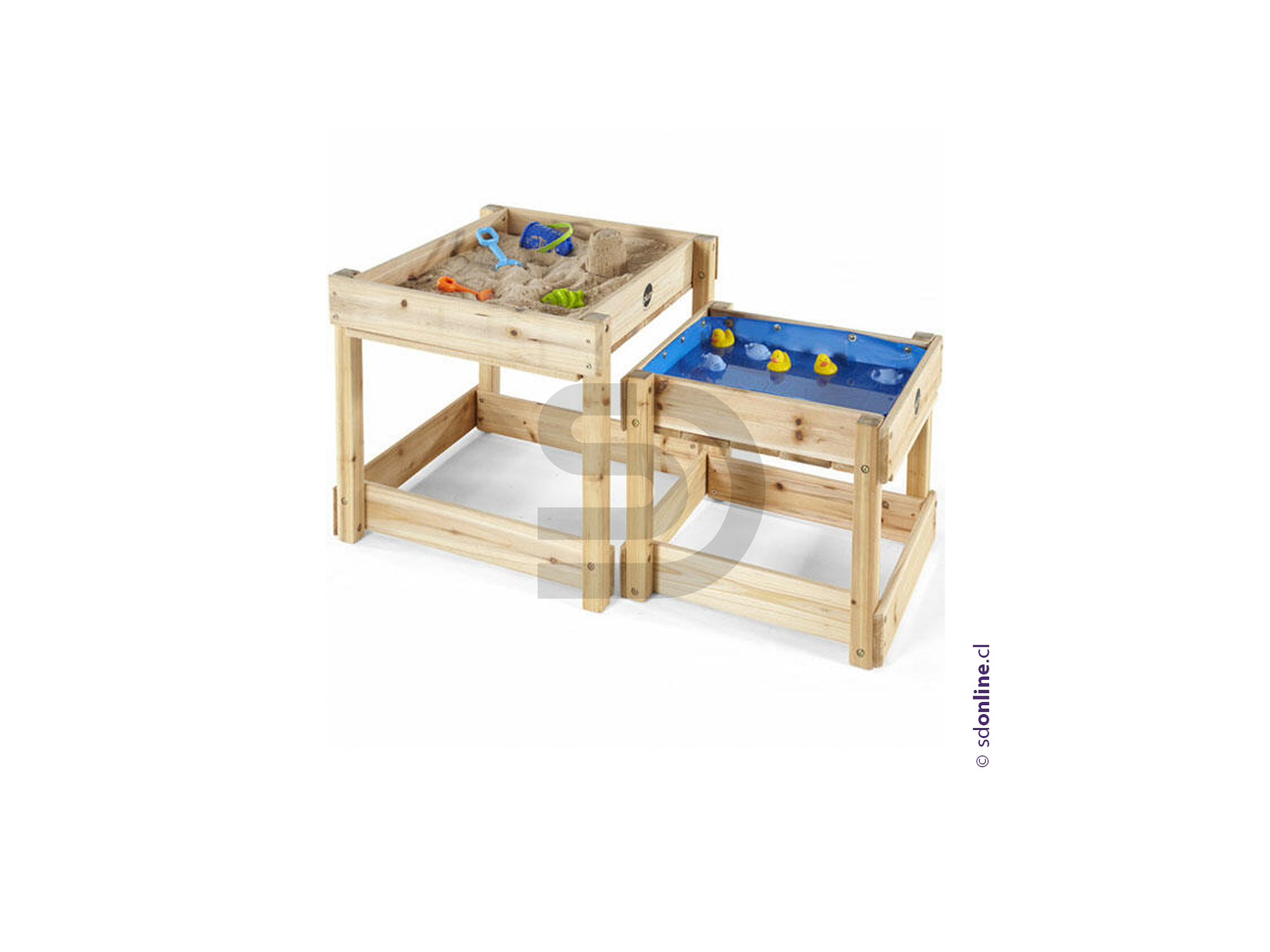 Mesa de arena y agua madera encajable 2