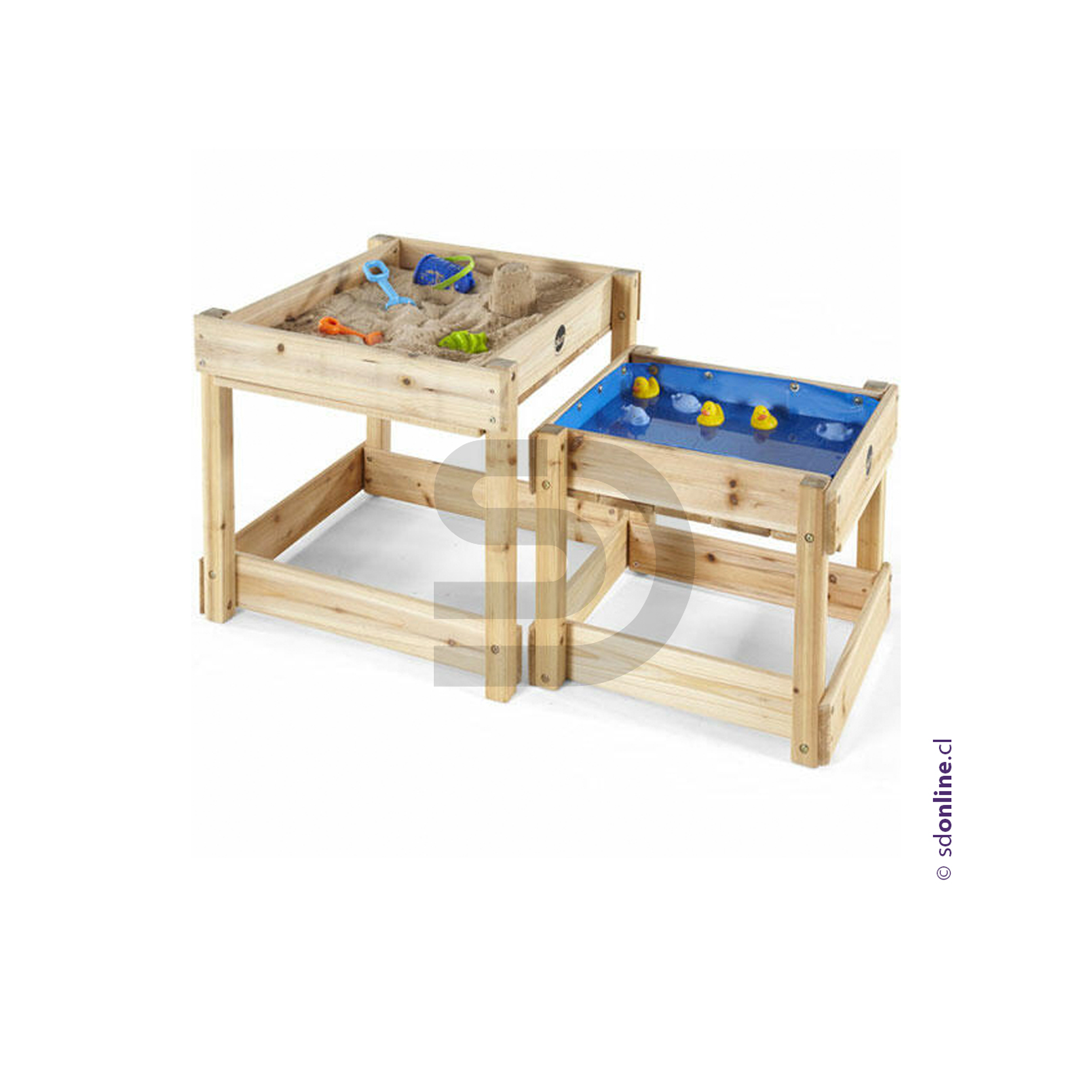 Mesa de arena y agua madera encajable 2