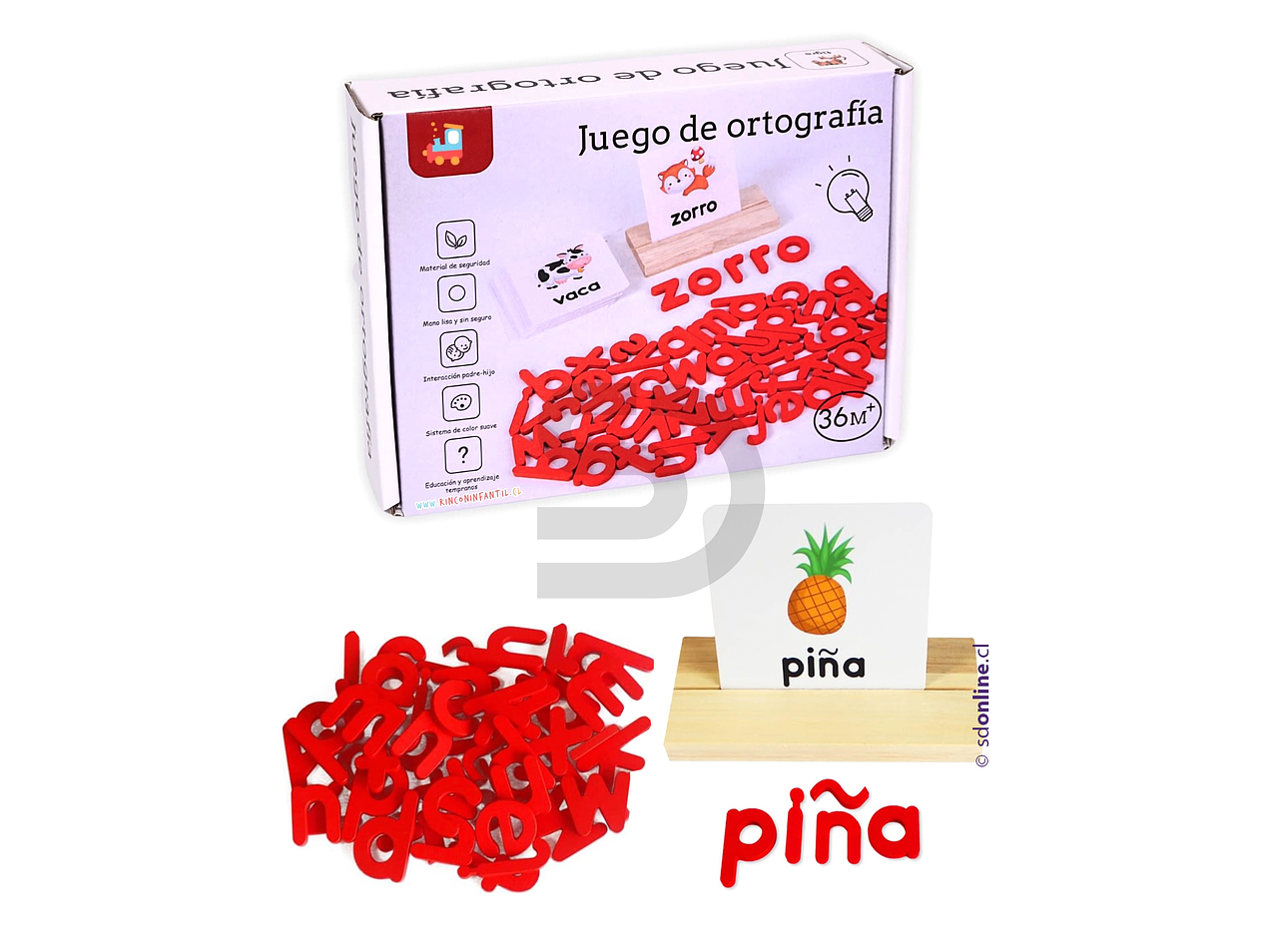 Armo palabras con letras de madera 1