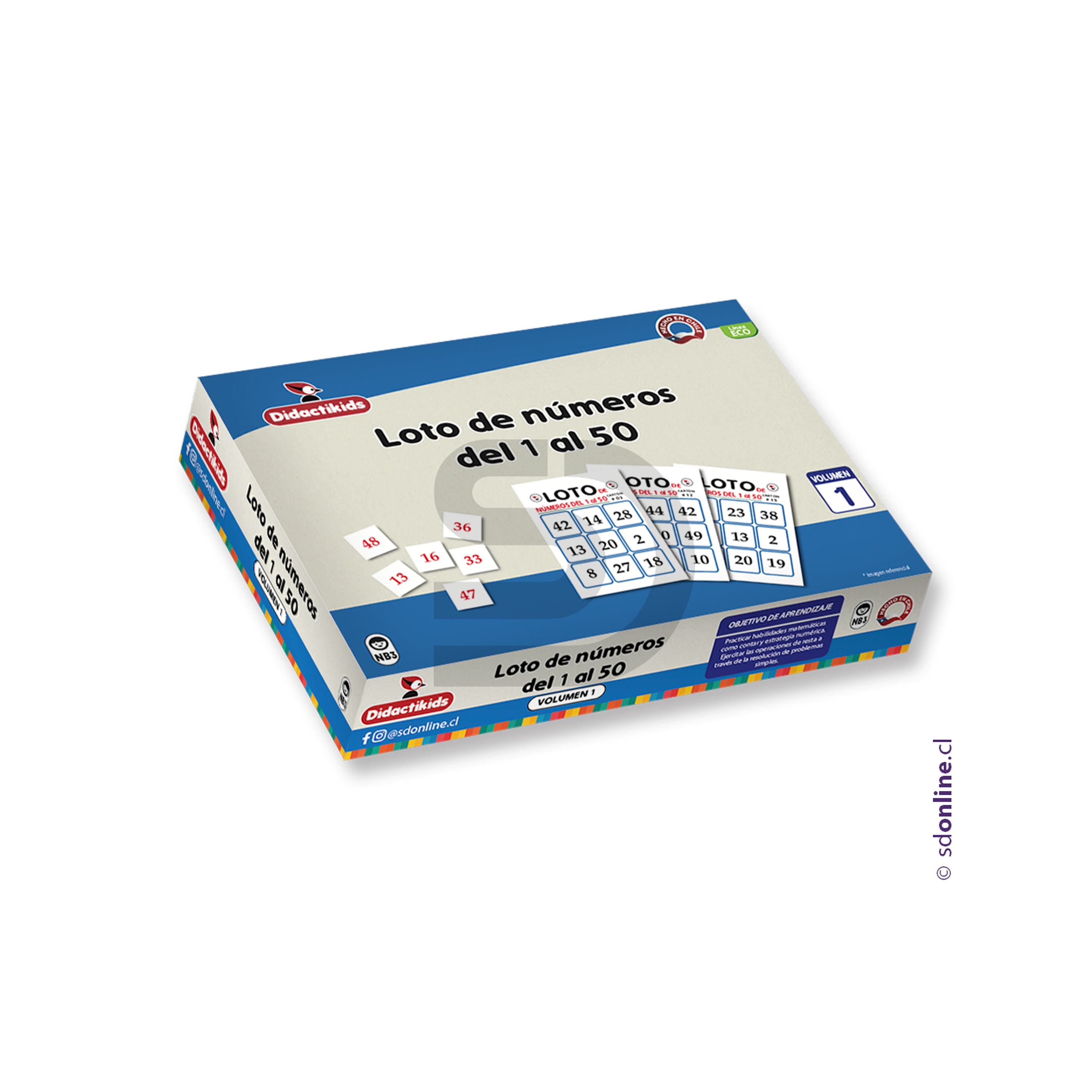 Loto de números del 1 al 50 2