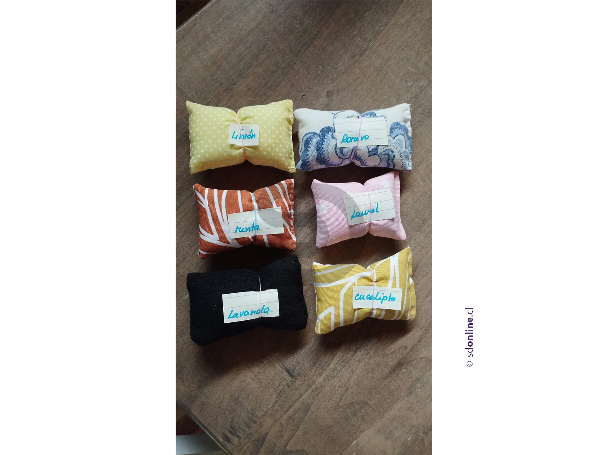 Set 12 almohaditas terapéuticas aromas 1