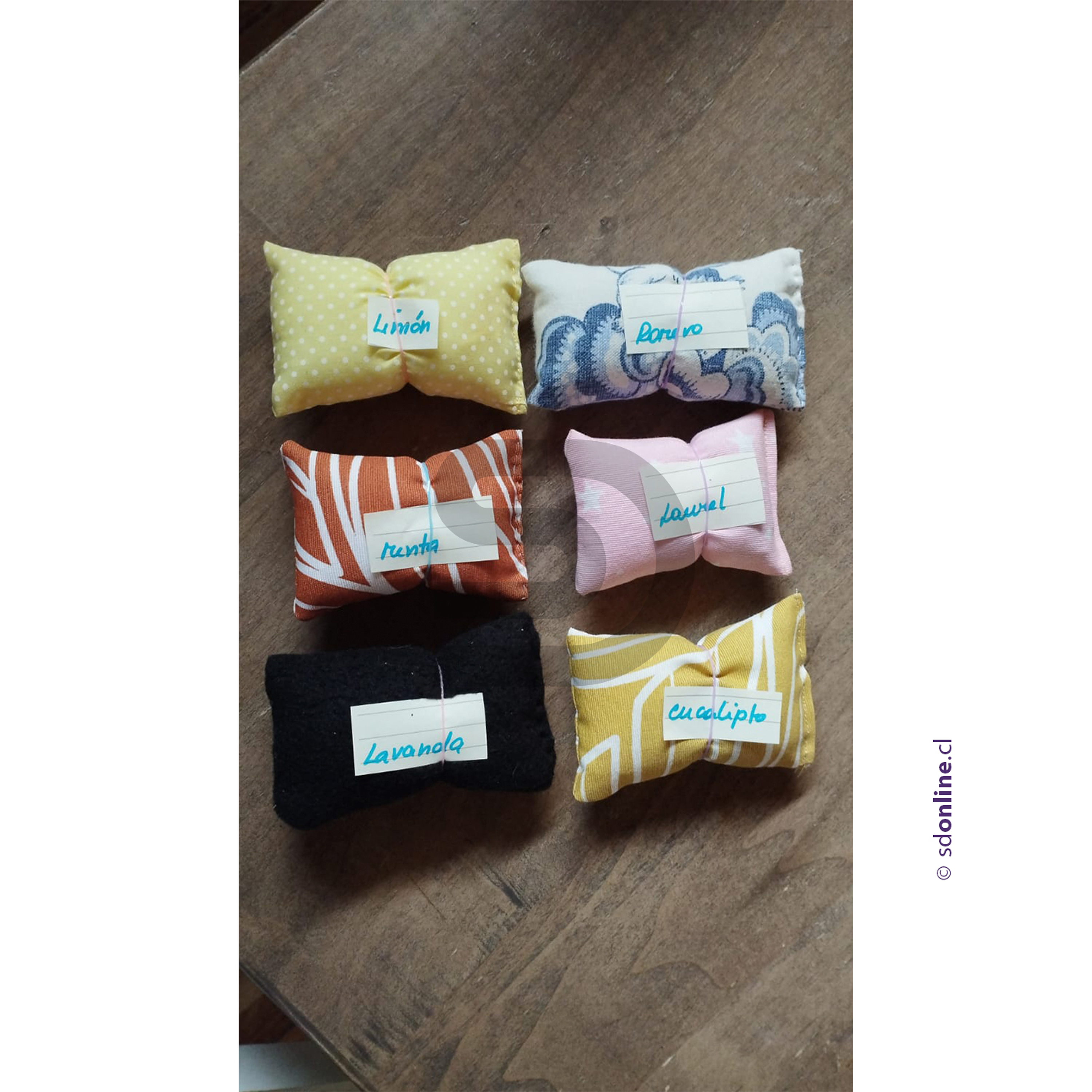 Set 12 almohaditas terapéuticas aromas 1