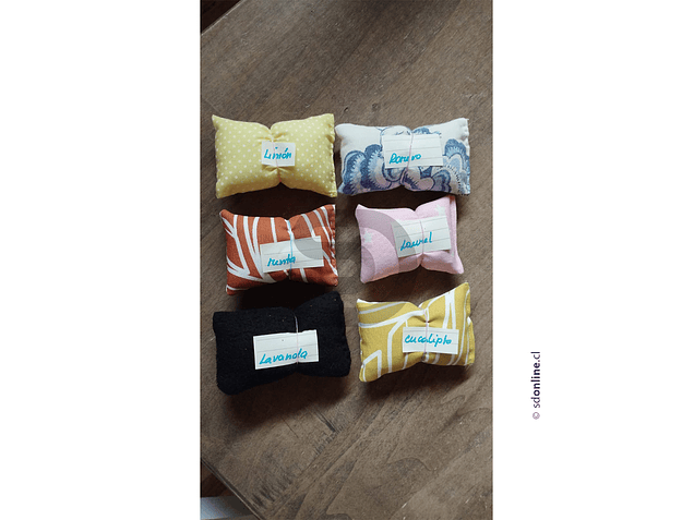 Set 12 almohaditas terapéuticas aromas 1