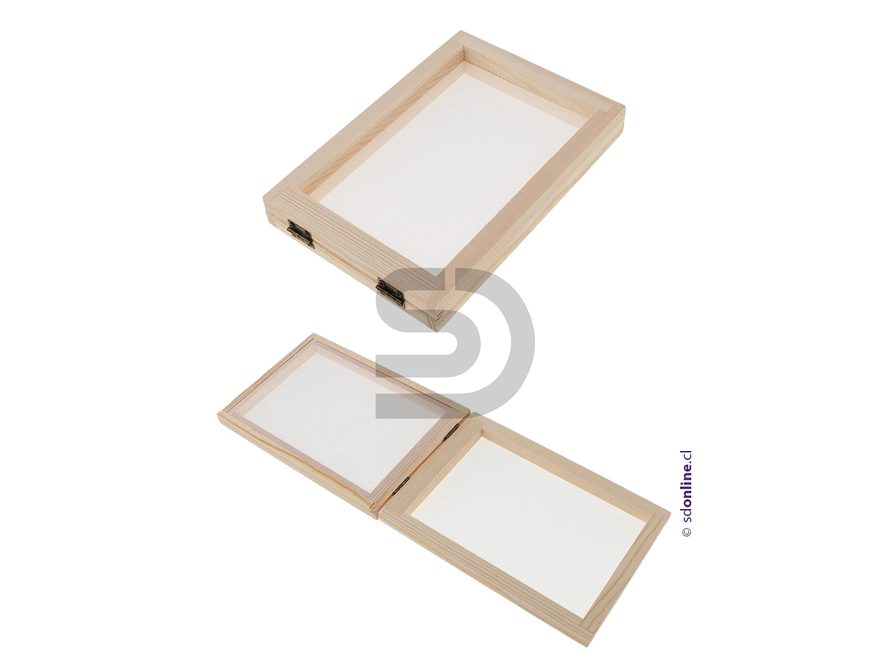 Molde de madera para fabricar papel reciclado 1