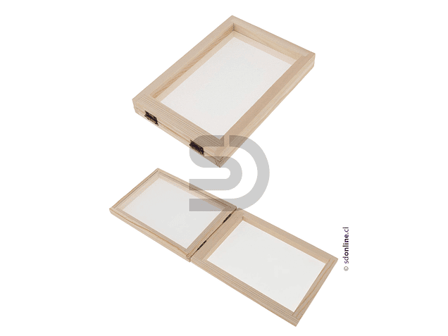 Molde de madera para fabricar papel reciclado 1