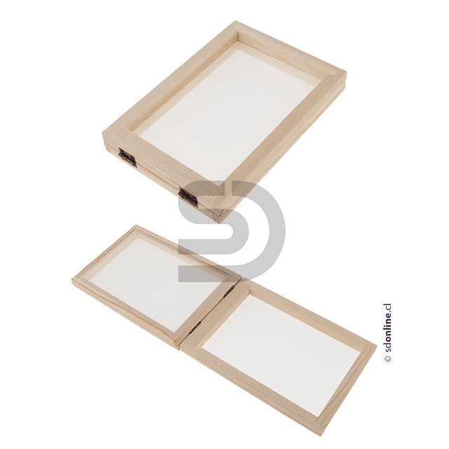 Molde de madera para fabricar papel reciclado