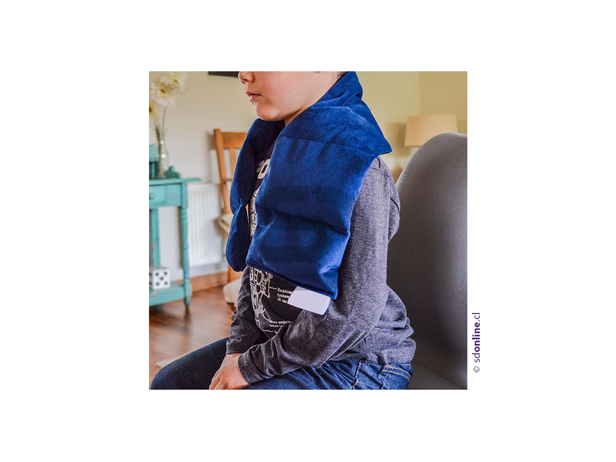 Manta bufanda con peso y aroma 1