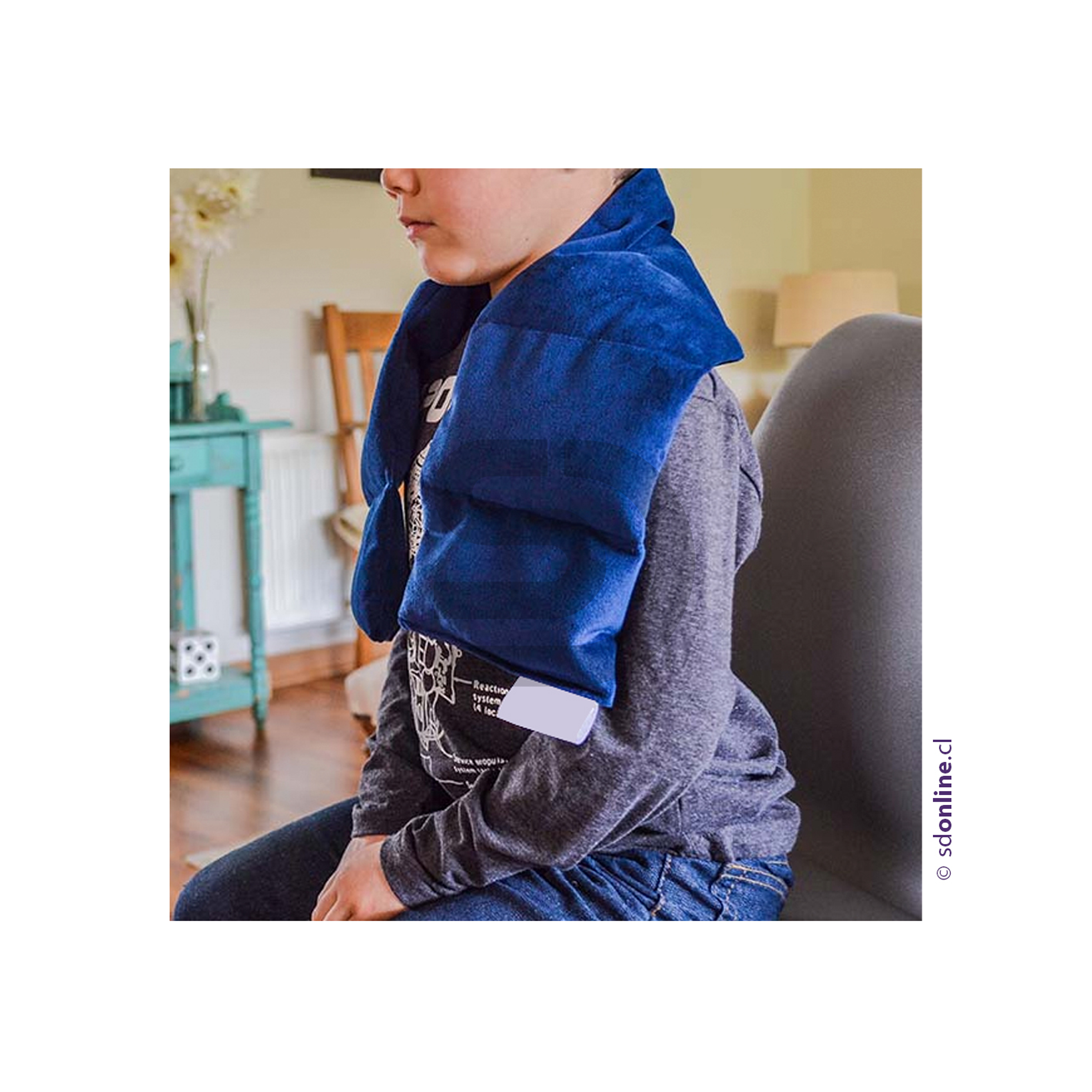 Manta bufanda con peso y aroma 1