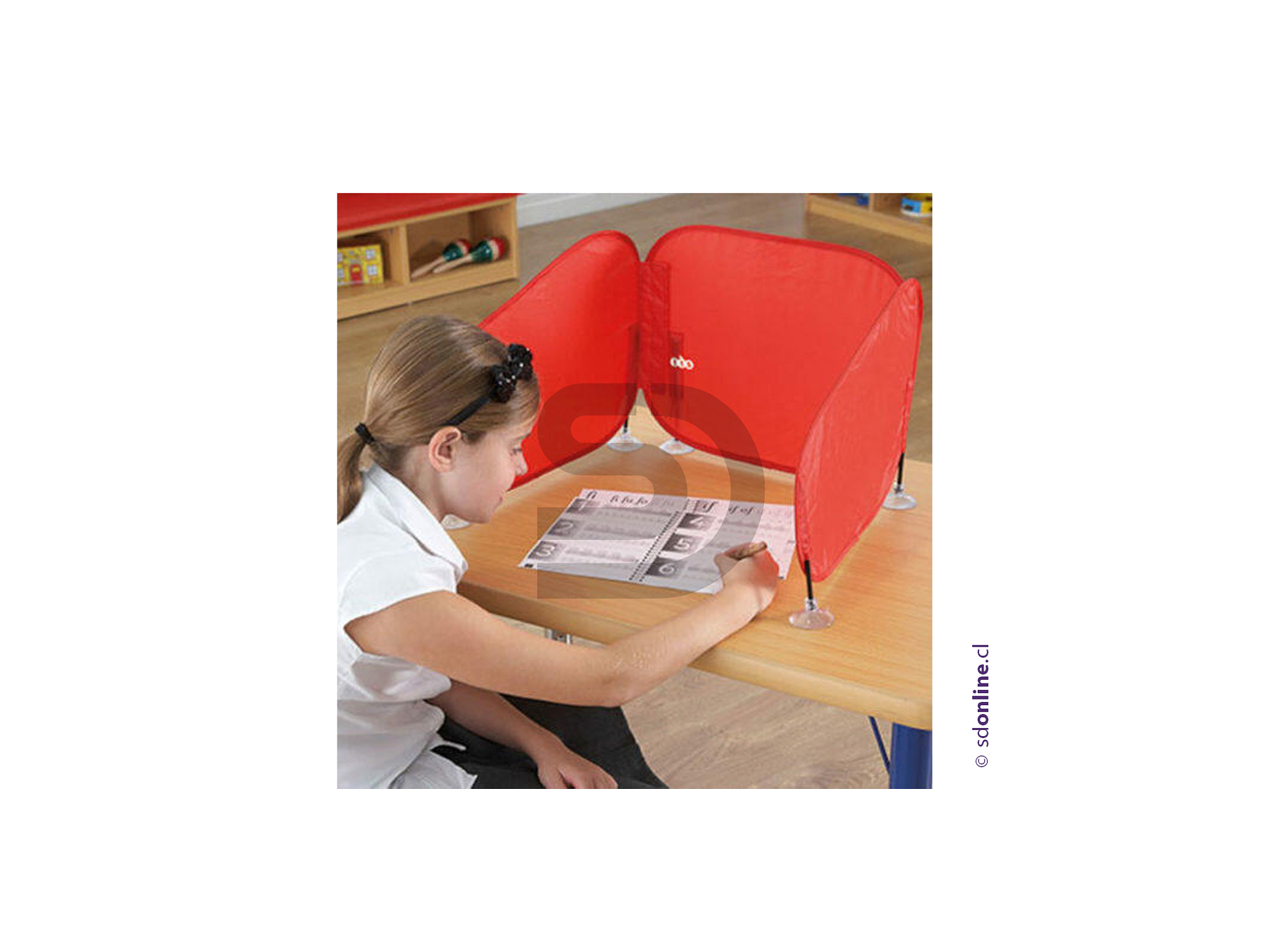 Barrera de escritorio para concentración 2